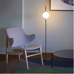 Lámpara de pie Le Vita negro mate Faro